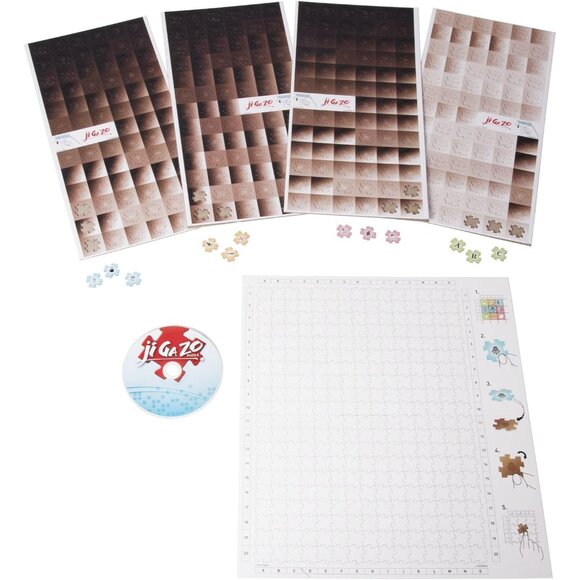 Hasbro Ji Ga Zo 300 Piece Puzzle - Sepia printable puzzle custom - Picture 2 of 6